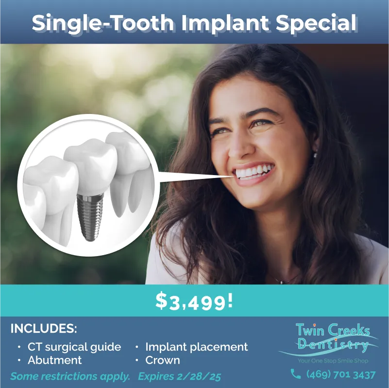 Single-tooth implant special